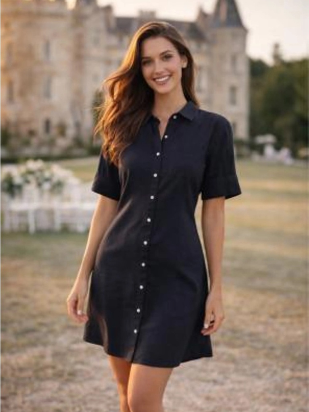 Sézane Gemini Dress like new  w/belt